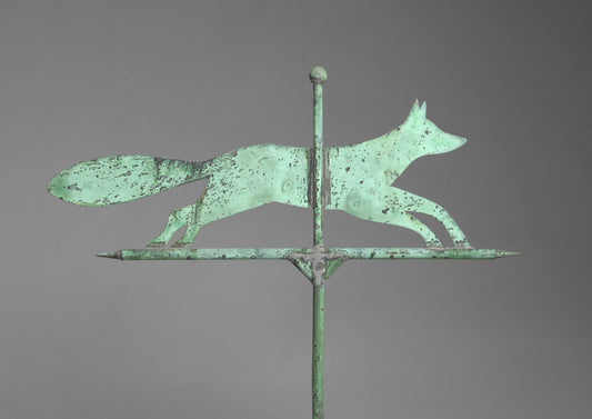 Silhouette Running Fox Form Weathervane