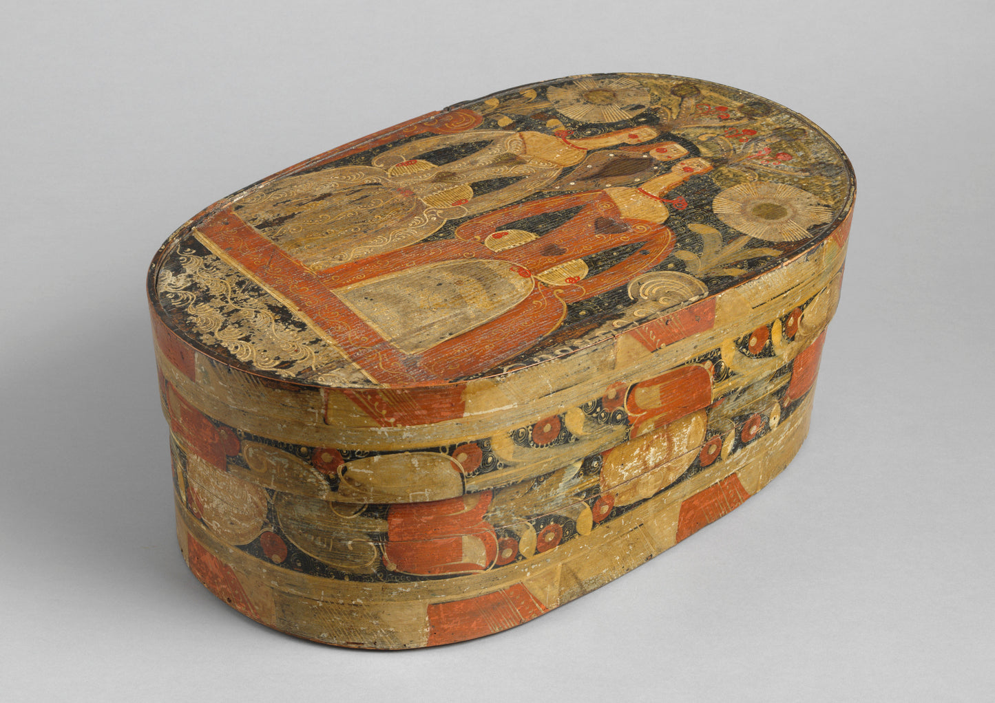 Fine Oval Bride's Box or 'Spaanaeske'