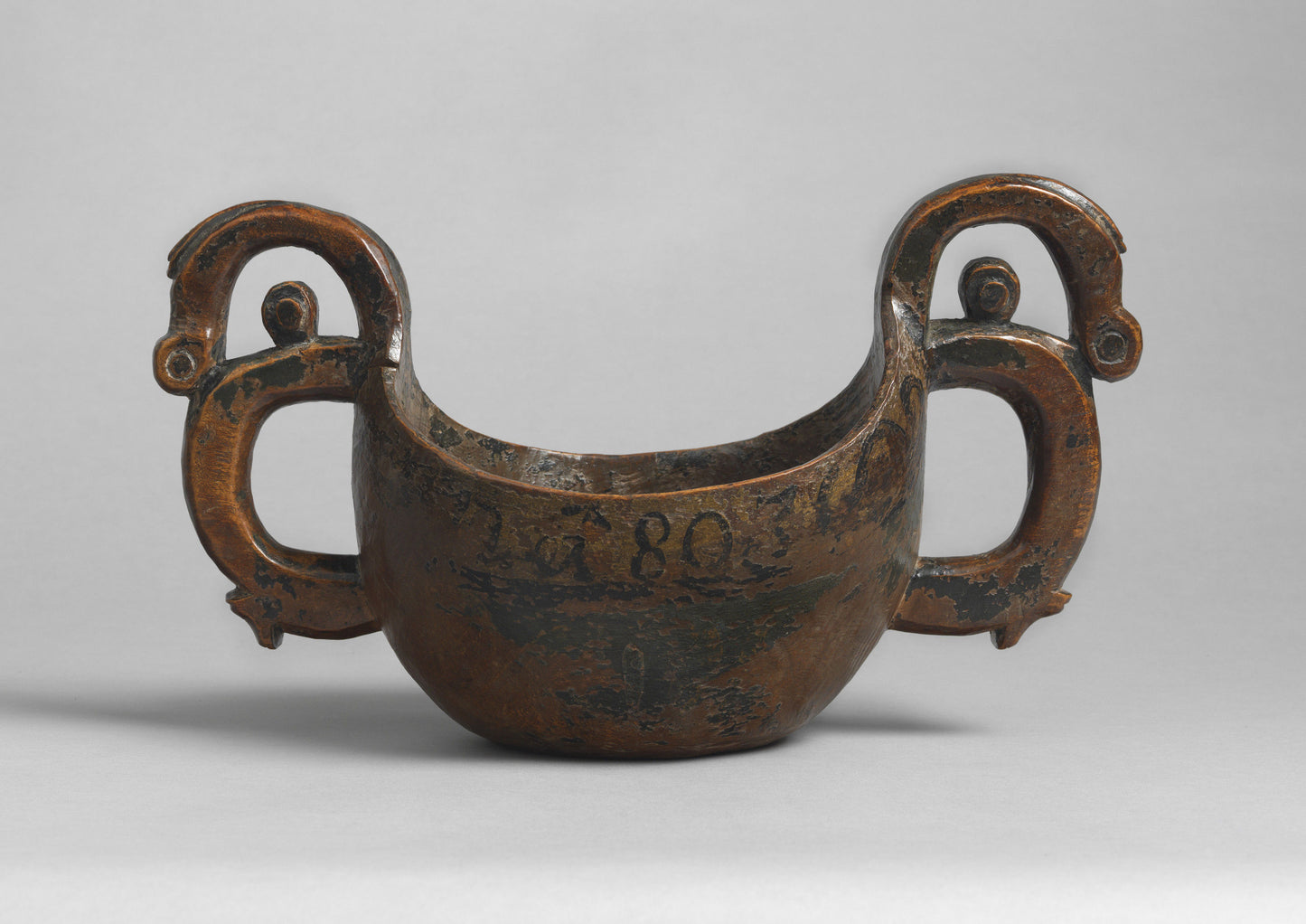 Exceptional Early Twin Handled Ceremonial Kasa