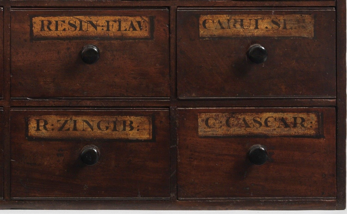 A Fine Small Nest of Thirty Two Apothecary Drawers