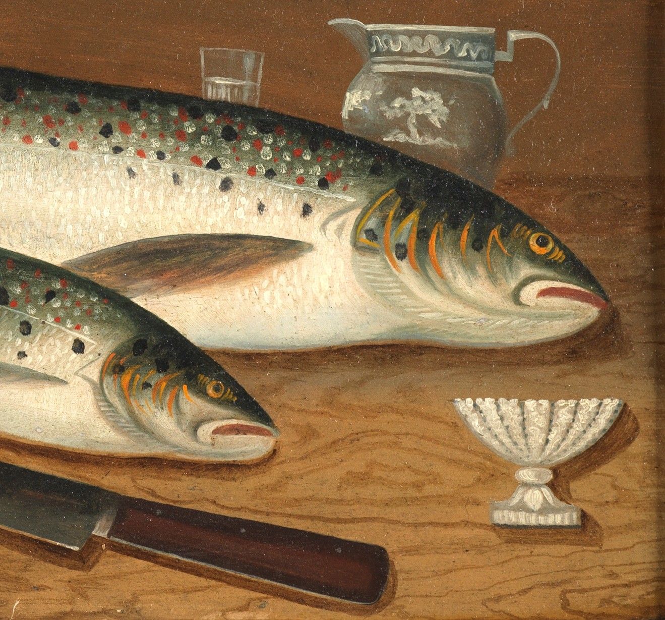 "Salmon And Trout on the Supper Table"