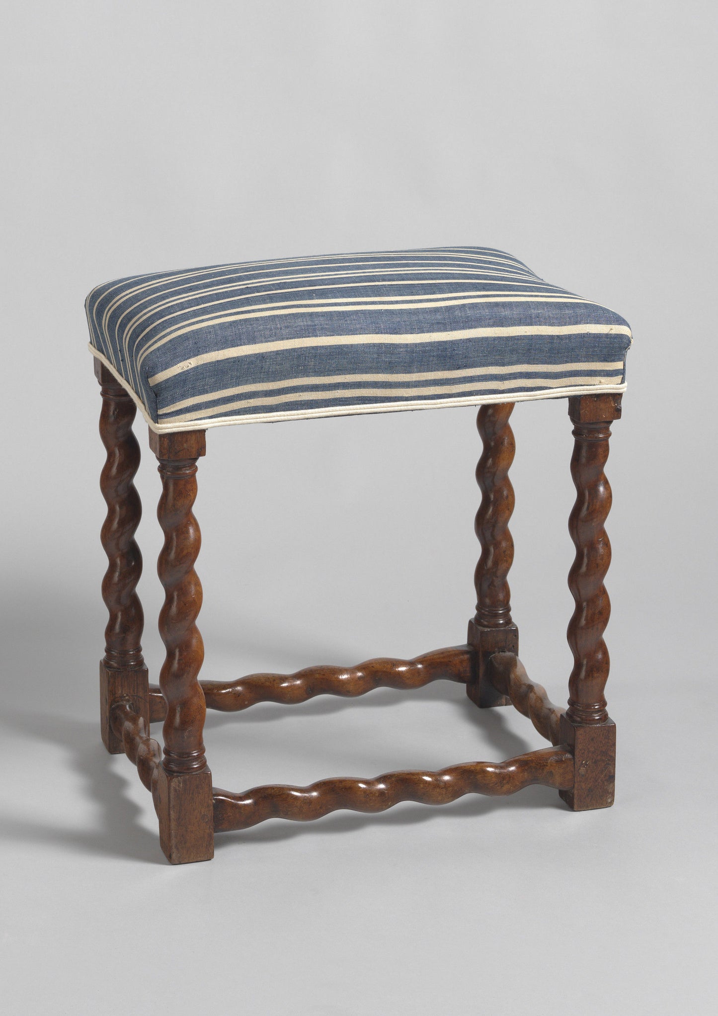 William and Mary Period Spiral Turned Stool