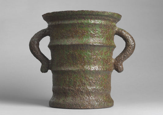 Massive Early Twin Handled Domestic Mortar