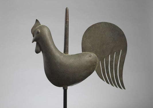 Rare Georgian Full Bodied Cockerel Weathervane