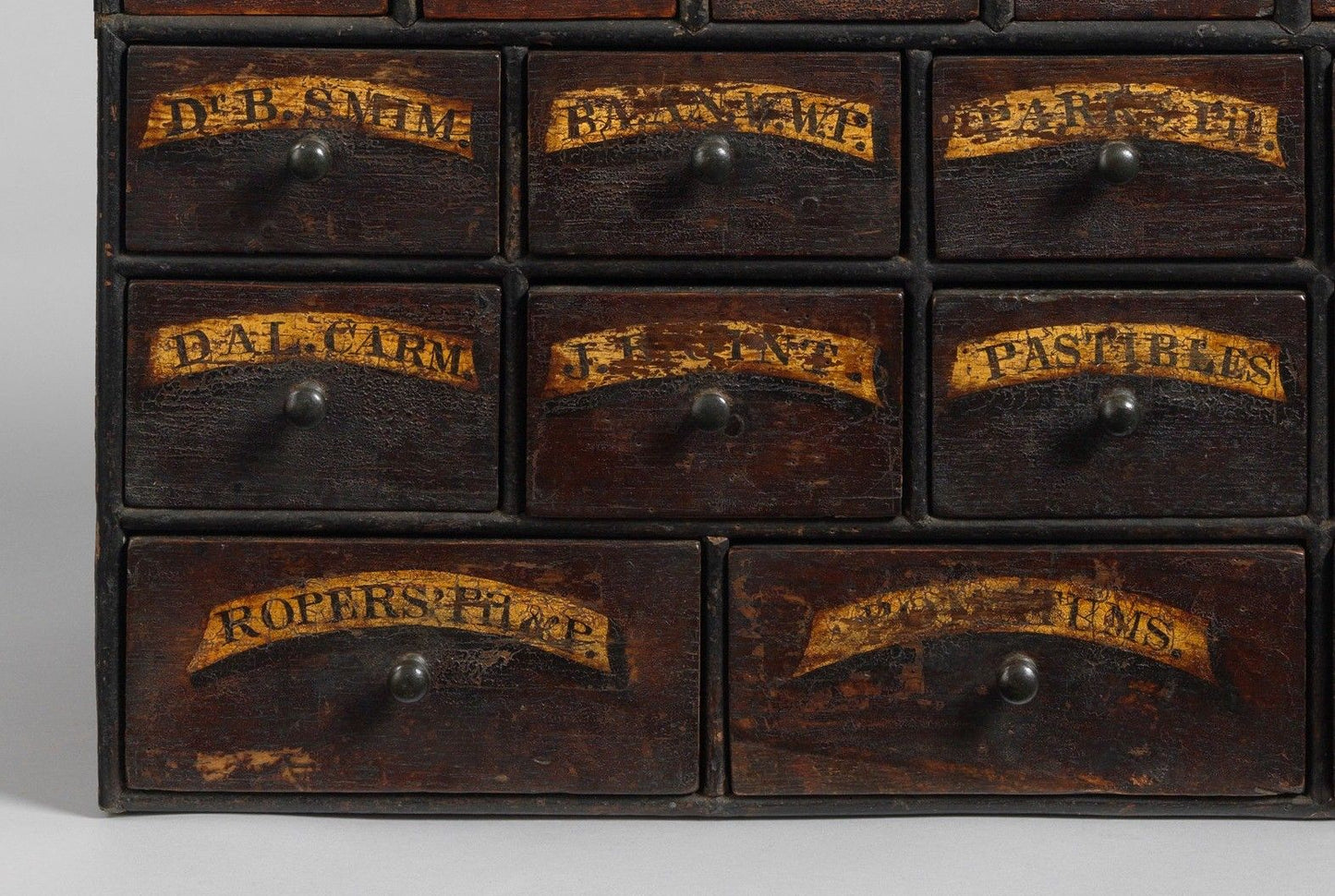 Unusual Diminutive Nest of Early Apothecary's Drawers