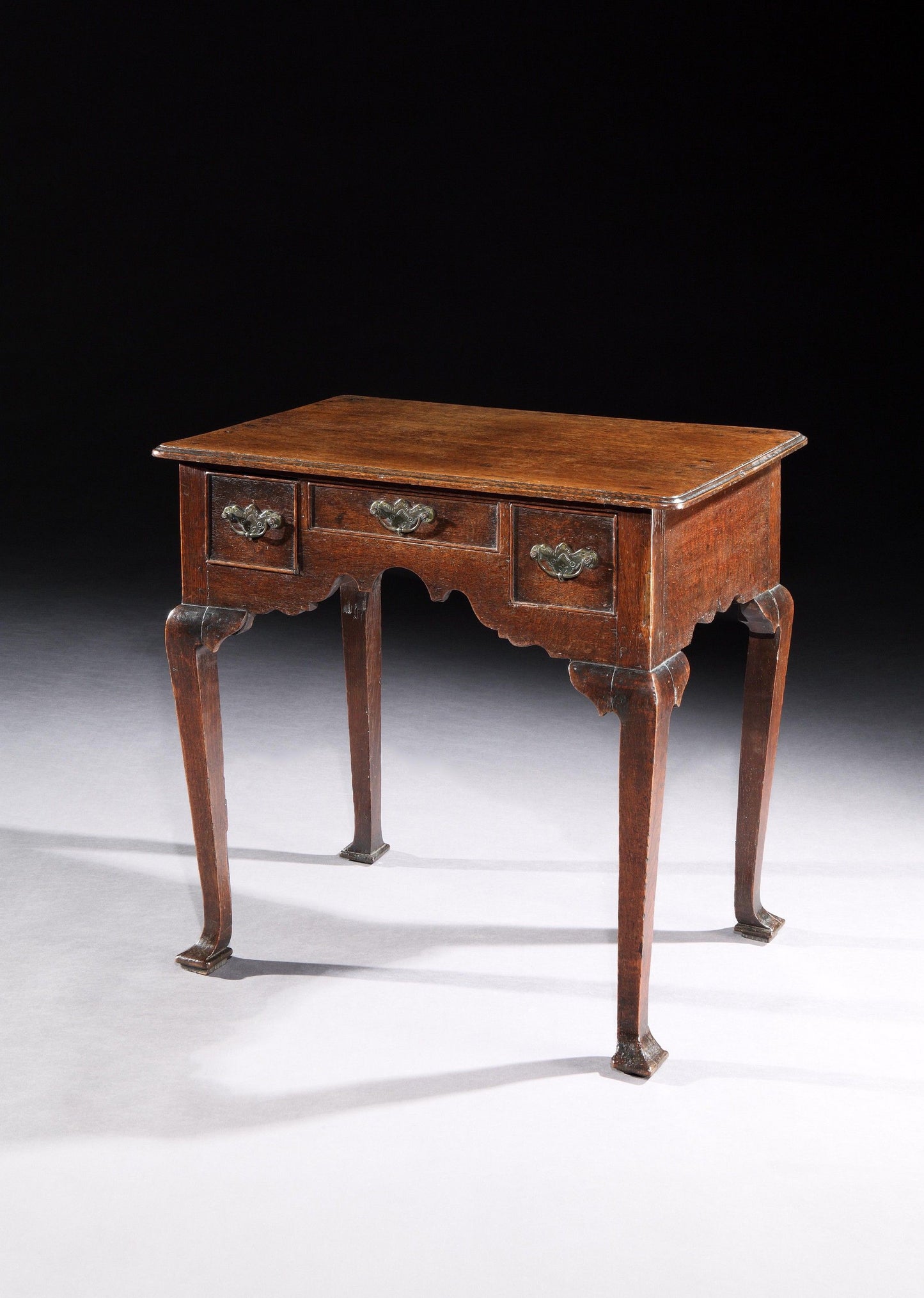 Provincial Georgian Cabriole Legged Lowboy