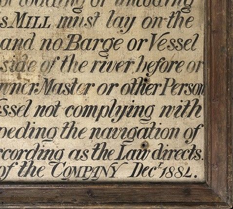 Rare Large Historic Signwritten Panel