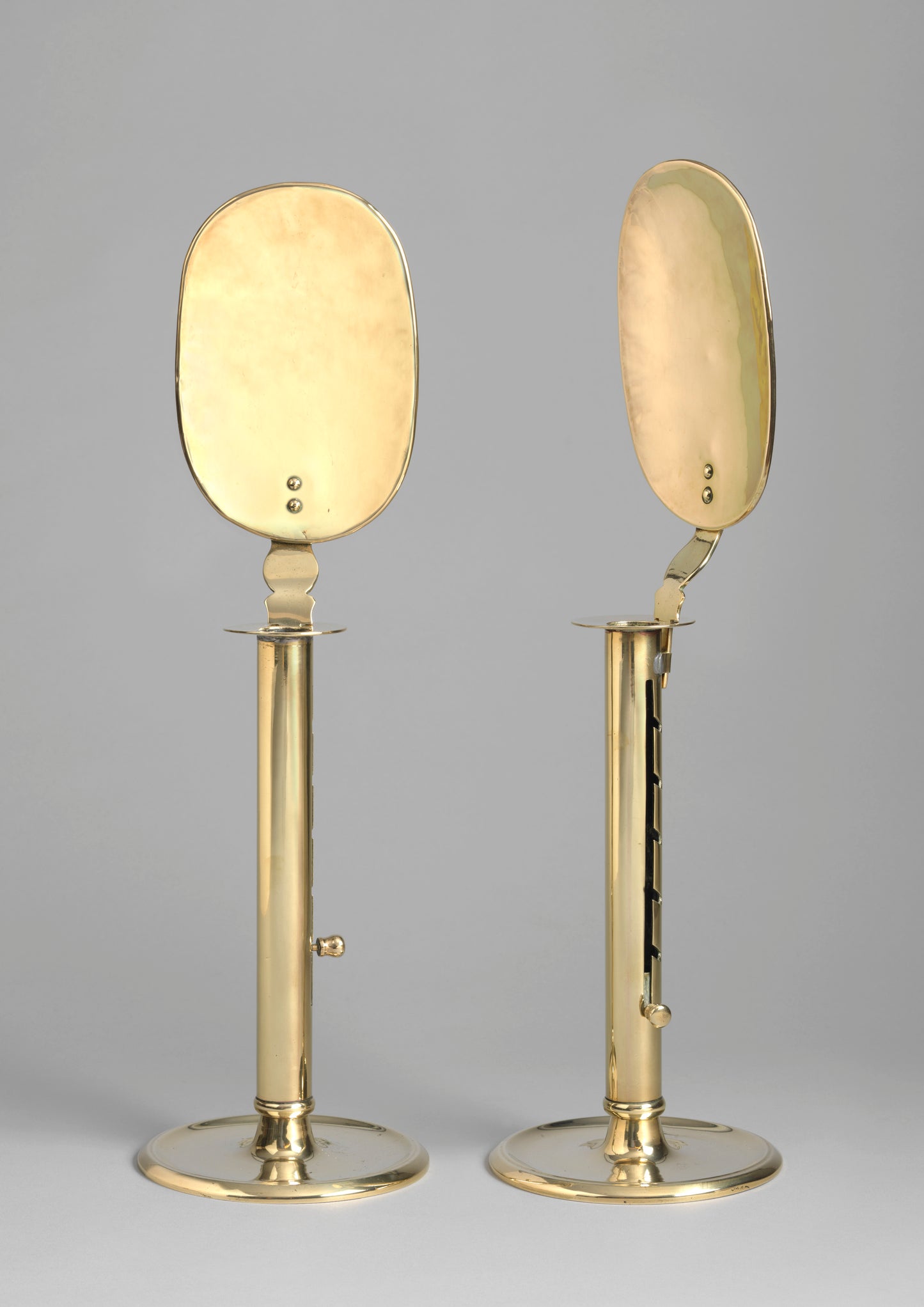 Remarkable Pair of Tall Georgian Brass Ejector Sticks